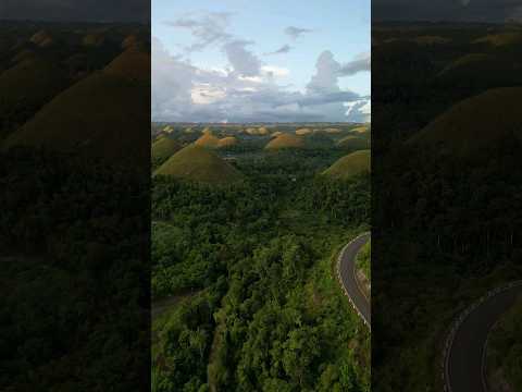 The Chocolate Hills in Bohol Look so Stunning from Above #bohol #philippines #chocolatehills