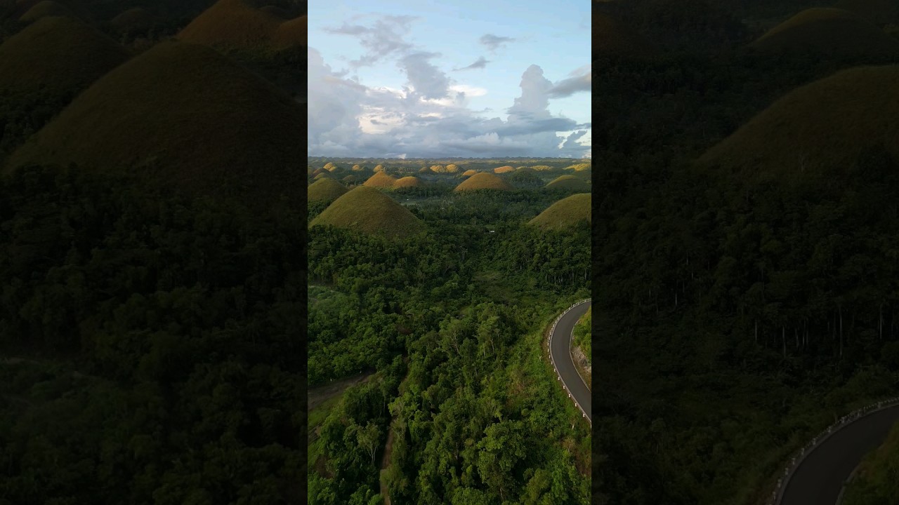 Stunning Aerial View of the Chocolate Hills in Bohol at Dawn