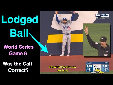 Stuck Ball in World Series Keeps Blue Jays From Scoring Late in Game 6 - Was it the Correct Call?