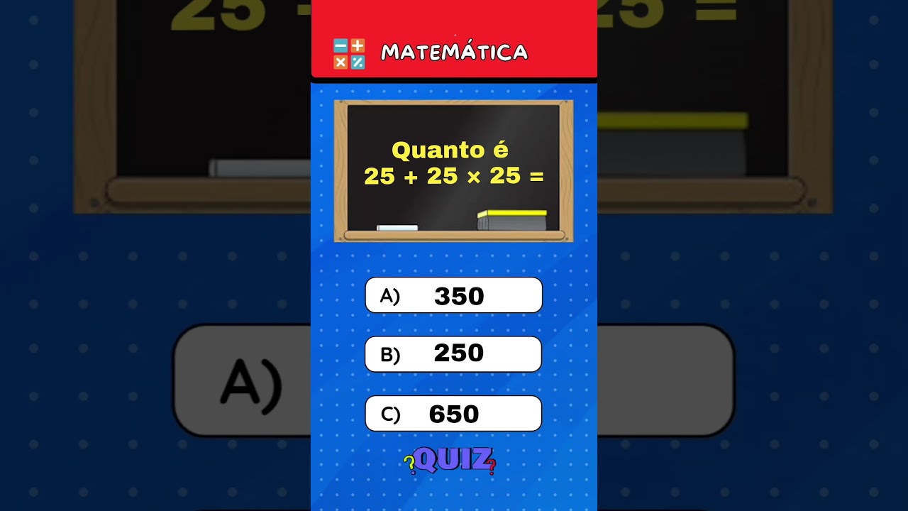 Desafie Seus Conhecimentos com Nosso Quiz de Matemática! 🧠