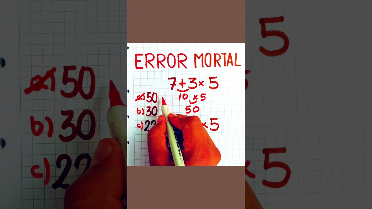 ¡Resuelve el Error Mortal en Matemáticas! 🔢