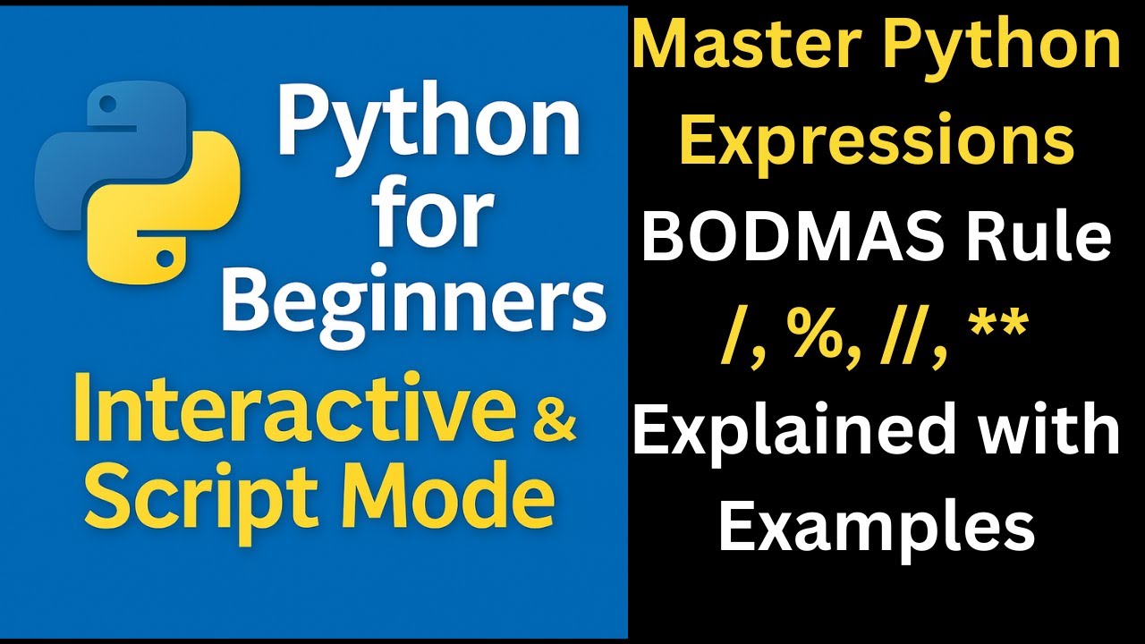 Master Python Arithmetic Operators & BODMAS Rule with Easy Examples 🧮
