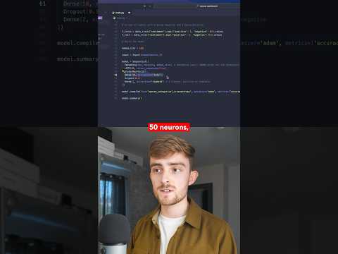 Building an ML Model in 60 seconds! 🤖💻 #programming #coding #machinelearning