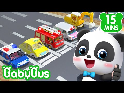 Cinco Carrinhos ao Resgate | Carro Desenho | Músicas Infantis & Canções Infantis 🐼 por BabyBus