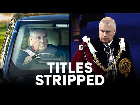 Prince Andrew stripped of Royal titles, surrenders residence