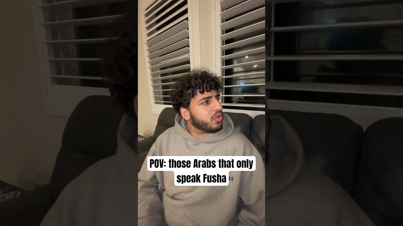 Arabs Who Only Speak Fusha π