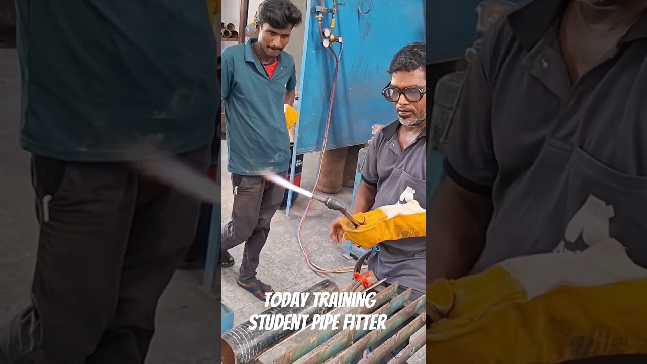 Student Pipe Fitter Training Today 🛠️