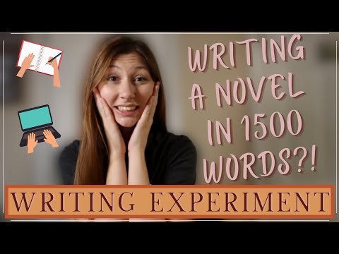 WRITING EXPERIMENT ✒️🧪️ | attempting to write a novel in 1500 words (& succeeding!)