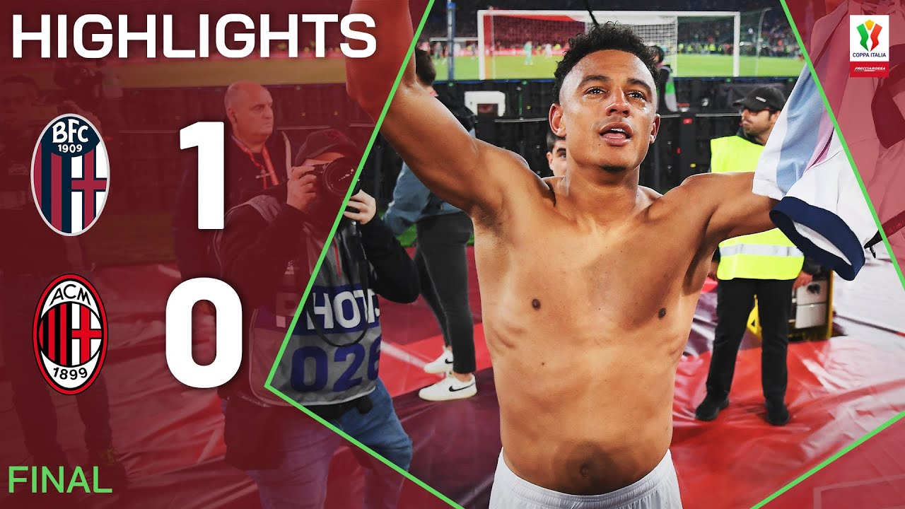 Bologna Wins First Coppa Italia in 51 Years with a 1-0 Victory over Milan 🏆