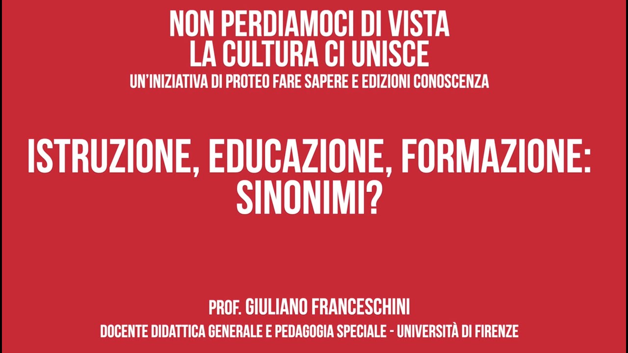 Lezione 2: Istruzione, Educazione e Formazione ๐