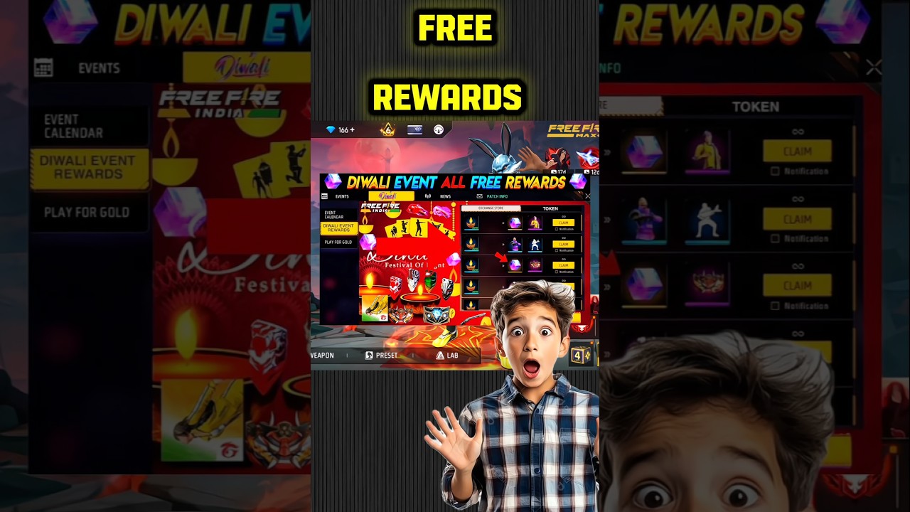 Diwali 2025 Free Rewards in Free Fire π