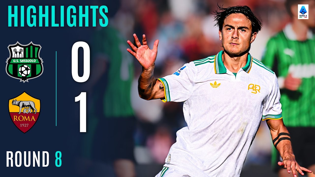 Sassuolo vs Roma 0-1 | Dybala's Decisive Goal Secures Victory! ⚽ | Serie A 2025/26 Highlights