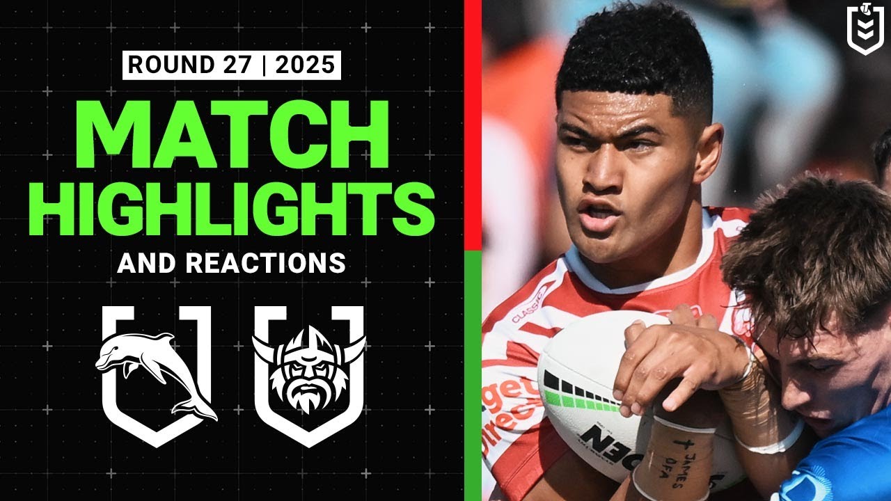 2025 NRL Round 27 Highlights: Dolphins vs Raiders 🏉 | Full Match Reactions & Analysis