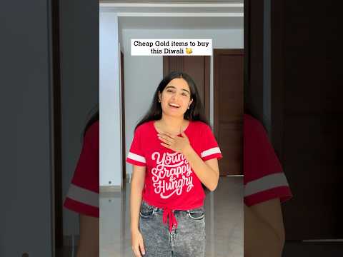 Cheap Gold Items to buy this Diwali 🤣 #priyalkukreja #shorts #ytshorts