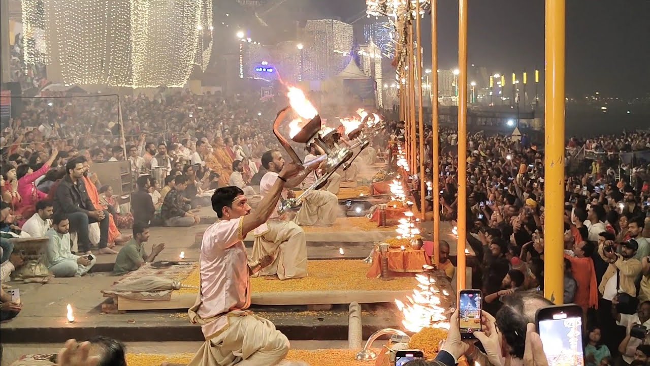 Ganga Aarti at Dashaswamedh Ghat, Varanasi ✨