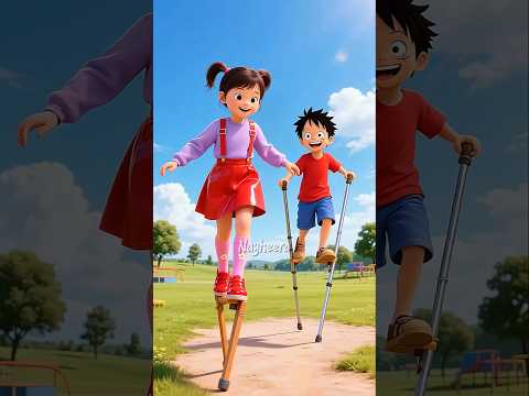 Egrang Kayu Besi #shorts #animasi #kartun