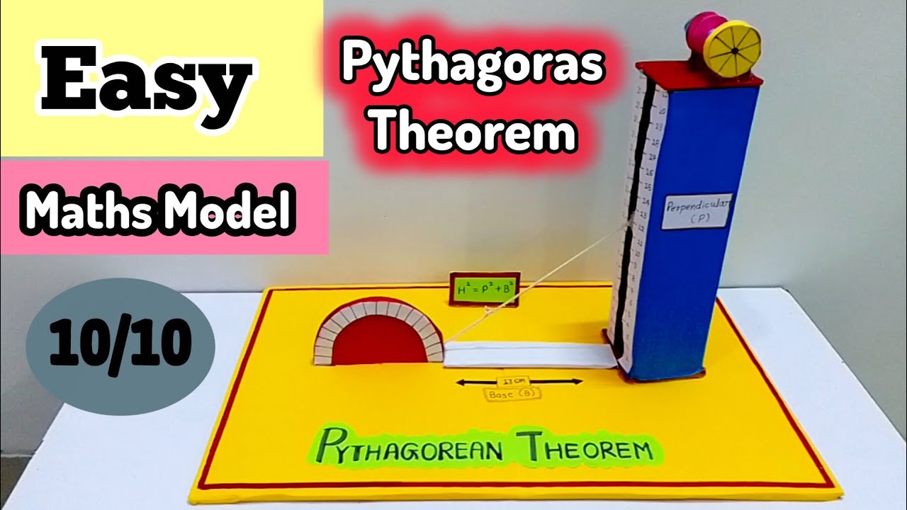 Pythagoras Theorem Working Model for Math Project 📐