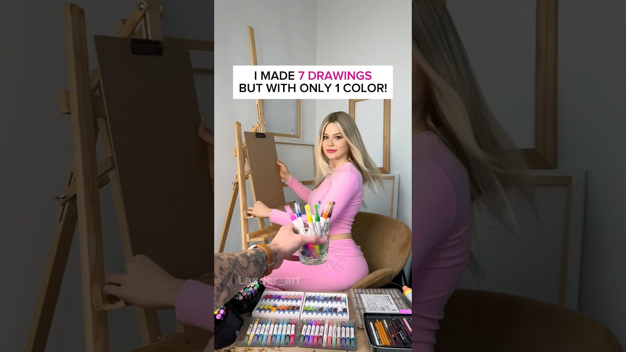 7 One-Color Drawings 🎨 - Which Is Your Favorite?