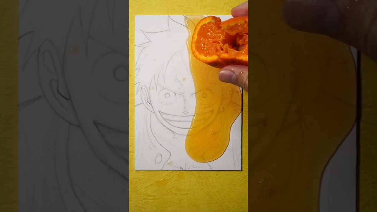 Luffy Orange Art 🎨