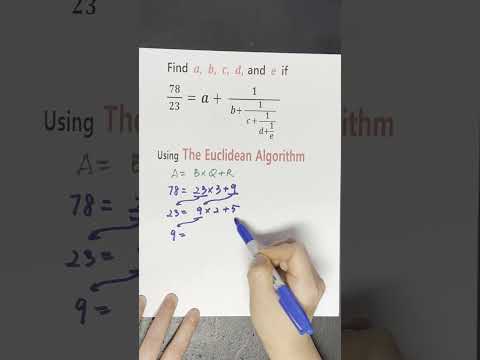 MATH HACK: Euclidean Algorithm #mathtricks #euclidsalgorithm #maths