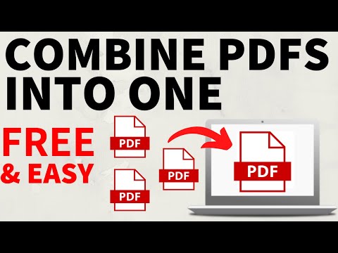 How to Combine PDF Files for FREE - Merge PDFs