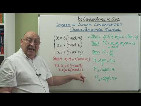 Discrete Math - Chinese Remainder Theorem Exercise 1