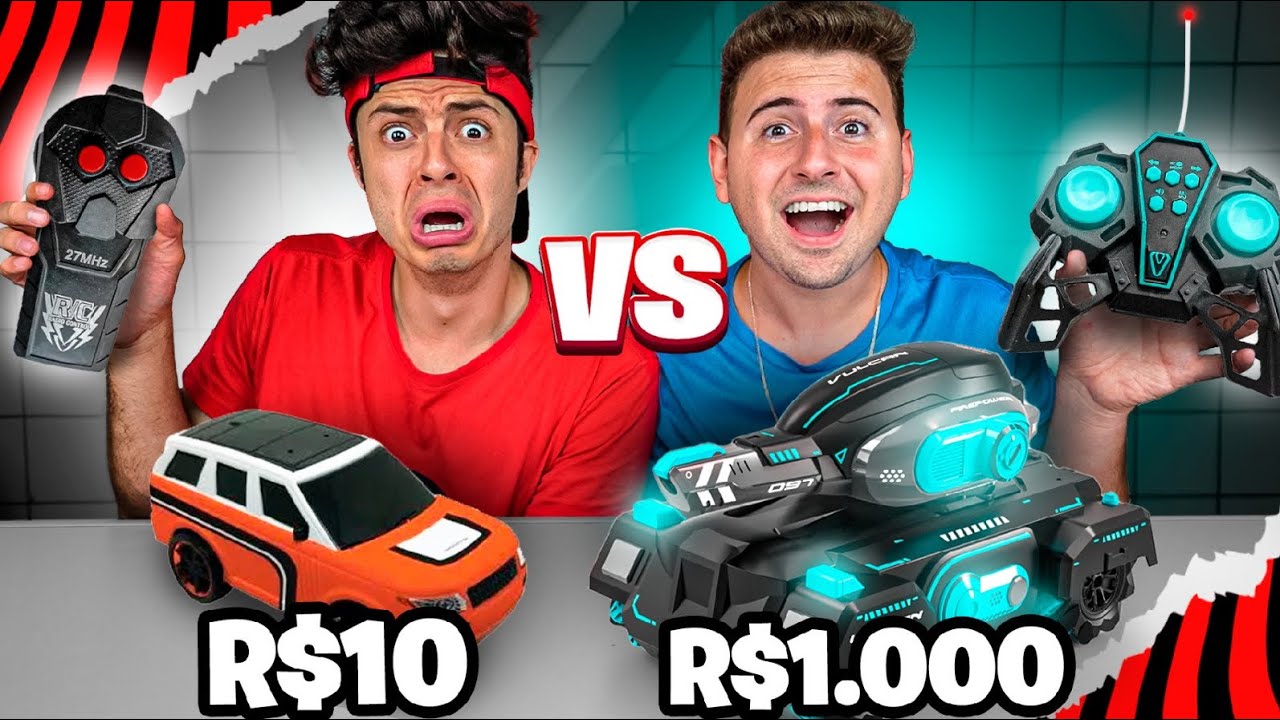 Carrinho de Controle Remoto por R$10, R$100 e R$1000!
