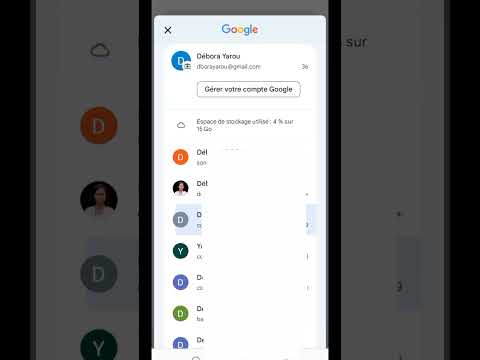 Comment se connecter à un autre compte #google sur #smartphoneGmail ? #shorts #short
