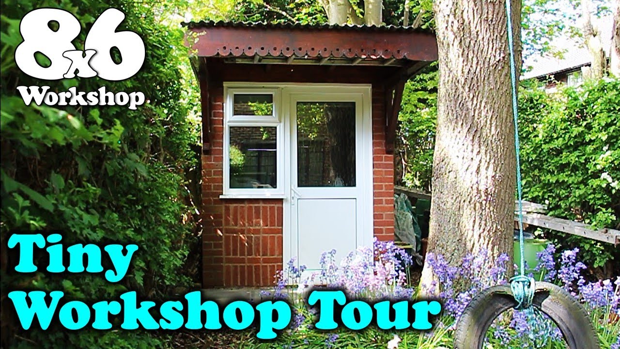 8x6 Tiny Workshop Tour: 48 sq ft Woodshop Hacks 🛠️