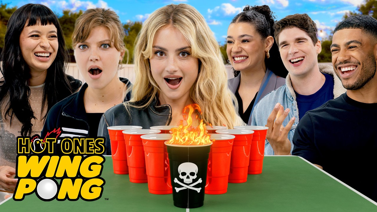 ‘Tell Me Lies’ Cast Plays Hot Ones Wing Pong🔥