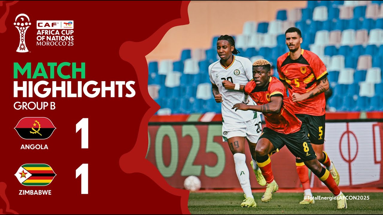 Angola vs Zimbabwe | AFCON 2025 Highlights ⚽