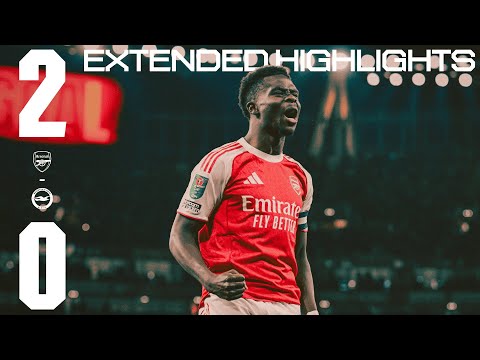 SAKA & NWANERI SCORE + ANOTHER CLEAN SHEET | EXTENDED HIGHLIGHTS | Arsenal vs Brighton | Carabao Cup
