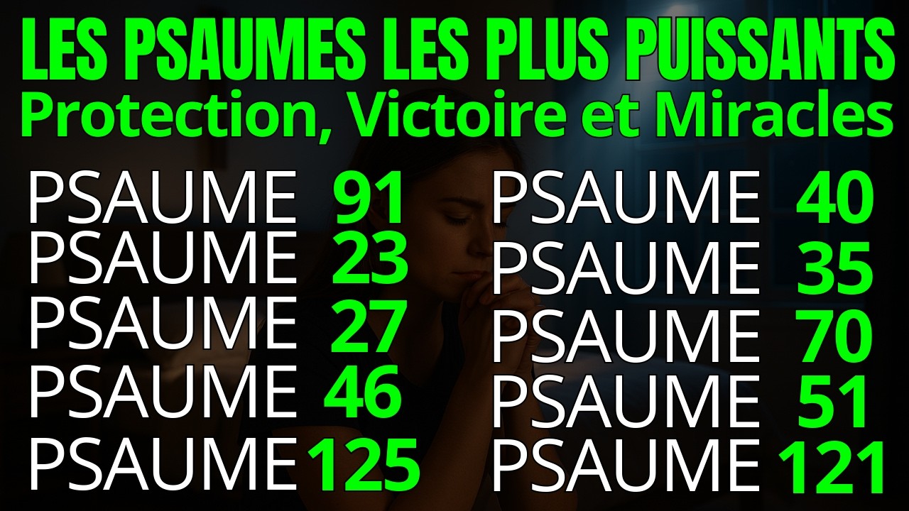 Les Psaumes les Plus Puissants de la Bible pour la Protection, la Victoire et Miracles IMMÉDIATEMENT