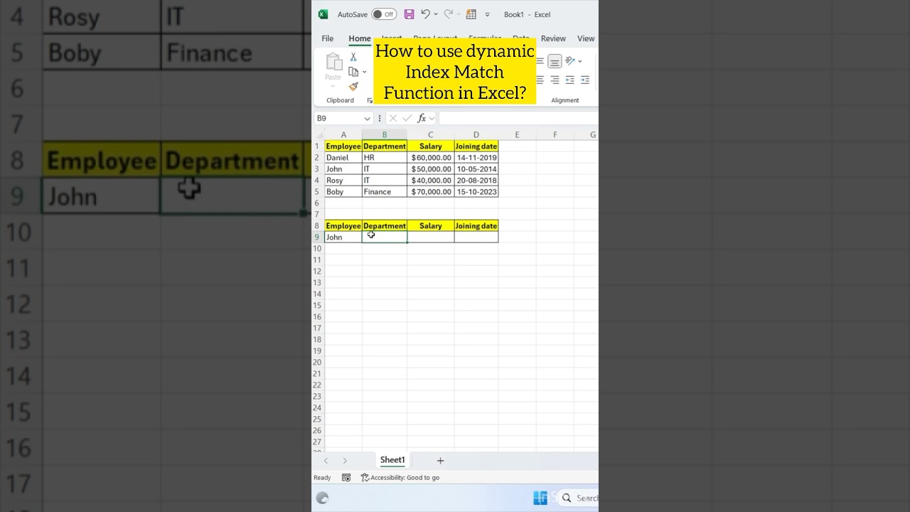 Master Dynamic Index Match in Excel 📊