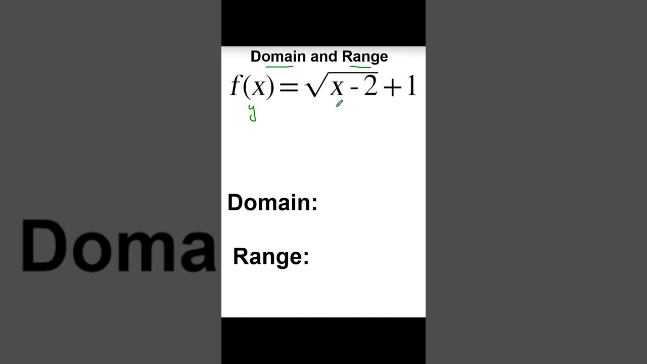 Understanding Domain and Range in Mathematics (O-Level)