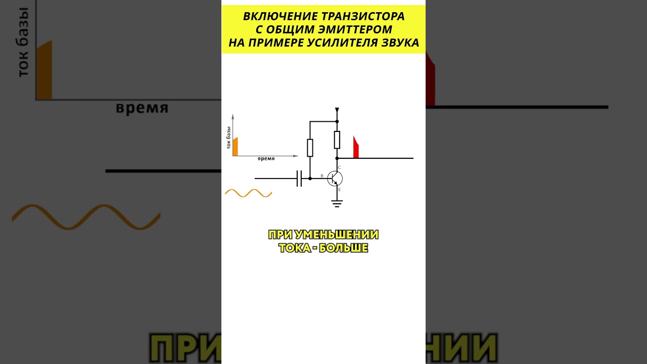Общий эмиттер транзистора для усилителя звука 🎵