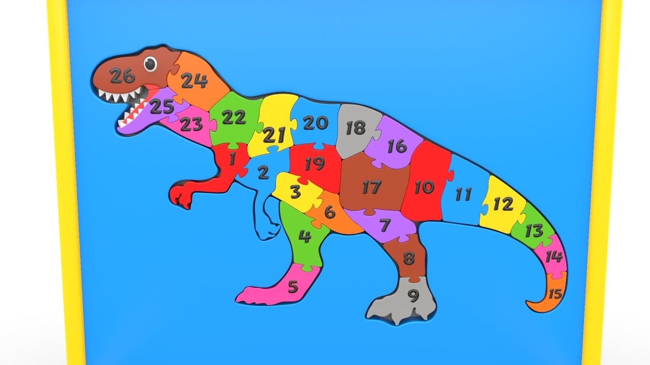 Fun Dinosaur Shape Matching Puzzle to Learn Numbers 🦕
