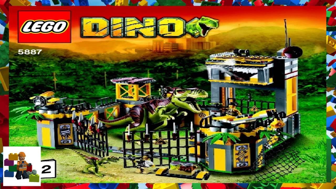 LEGO Dino Defense Headquarters (Set 5887) | Step-by-Step Building Instructions