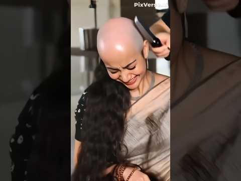 SAI PALLAVI - BALD HEADSHAVE - HAIRCUT - TOLLYWOOD - MOTTAI - GUNDU - ACTRESS (Made using AI)