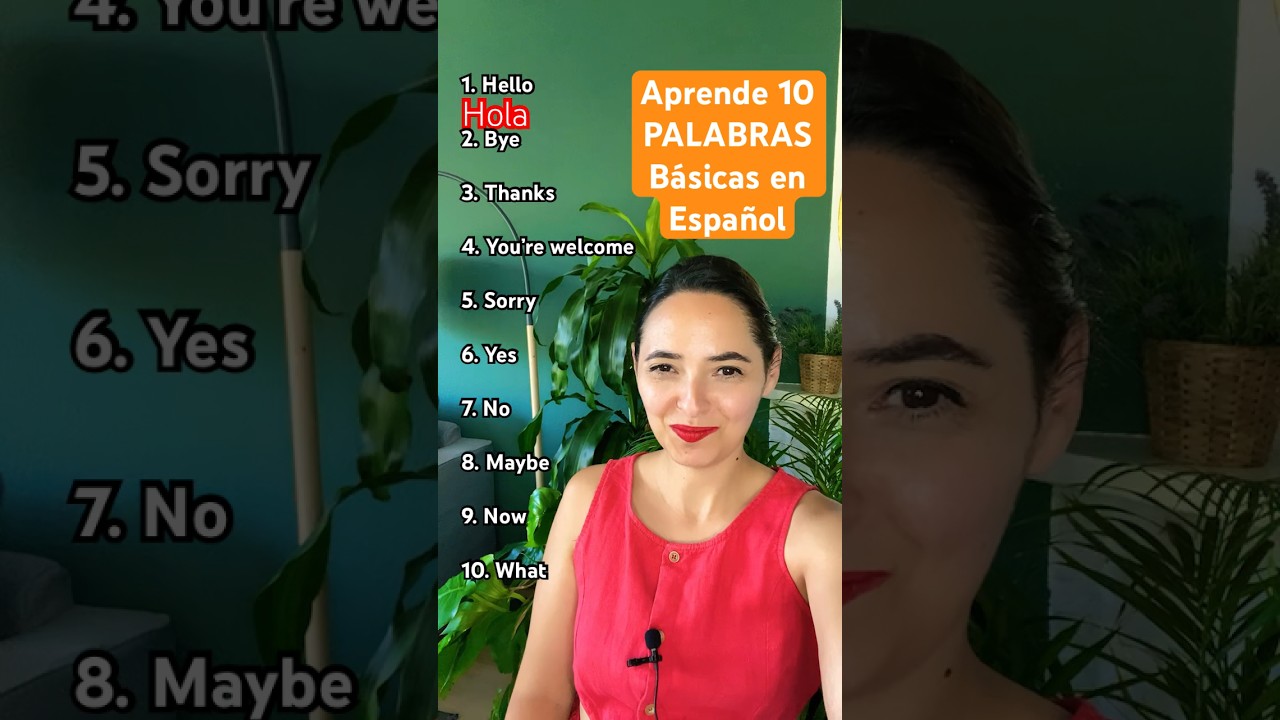 Learn 10 Basic Words in Spanish #learnspanish #spanishbygala