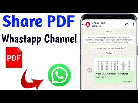 Whatsapp Channel Me Pdf Kaise bheje | How To Share Pdf In Whataspp Channel