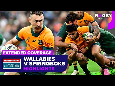 EXTENDED: Wallabies v Springboks Highlights | Round 2 | The Rugby Championship 2025