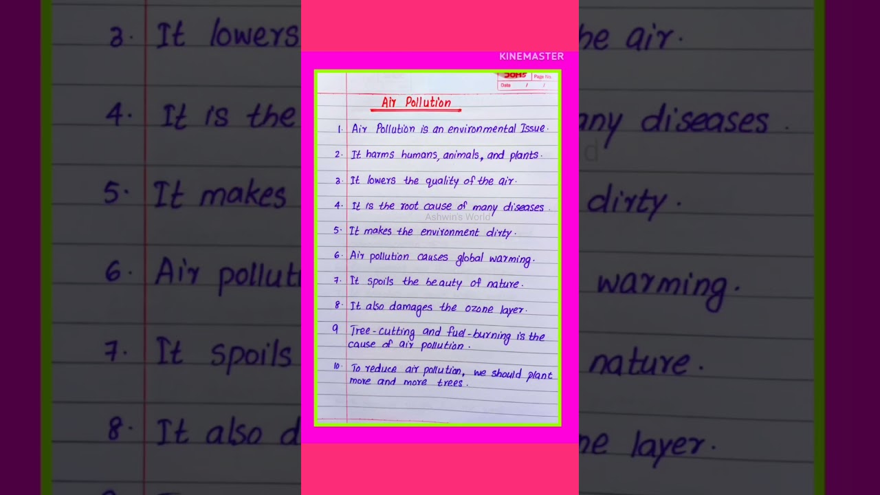 Air Pollution Essay: 10 Key Points 🌍