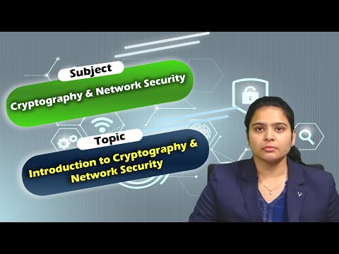 LEC01|Cryptography & Network Security | Intd.. to Cryptography&Network Security by Ms. M . Saranya