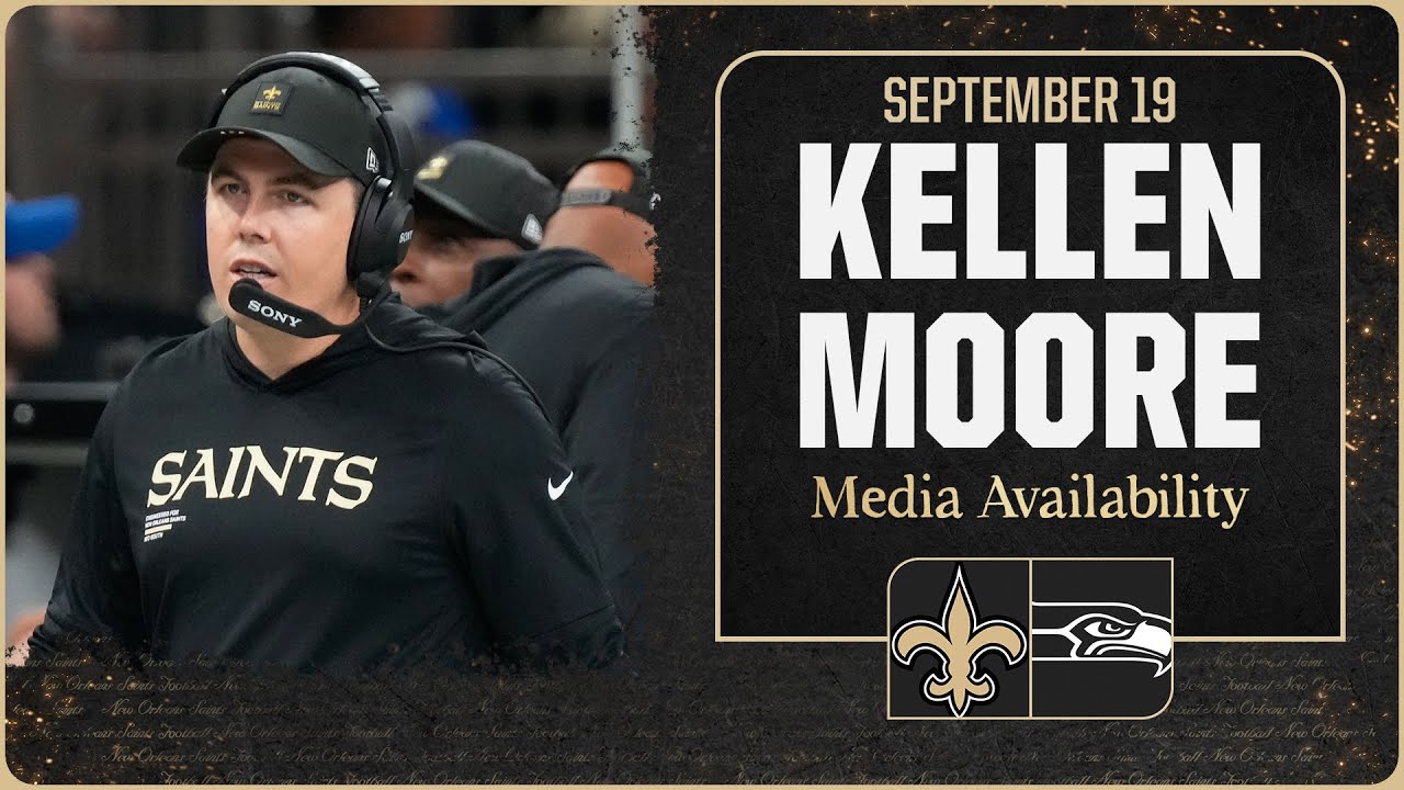 Kellen Moore Breaks Down Saints' Upcoming Road Clash Against Seahawks π