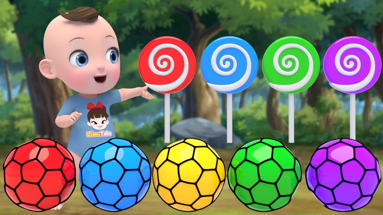 Collar Squish Ball Finger Family | Seven Steps & More Nursery Rhymes for Kindergarten