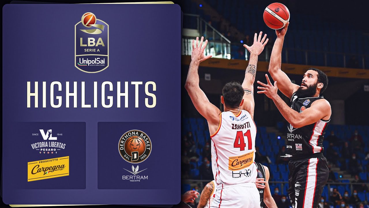 Highlights: Carpegna Prosciutto Pesaro vs Bertram Derthona Tortona | Serie A UnipolSai 2021/22 🏀