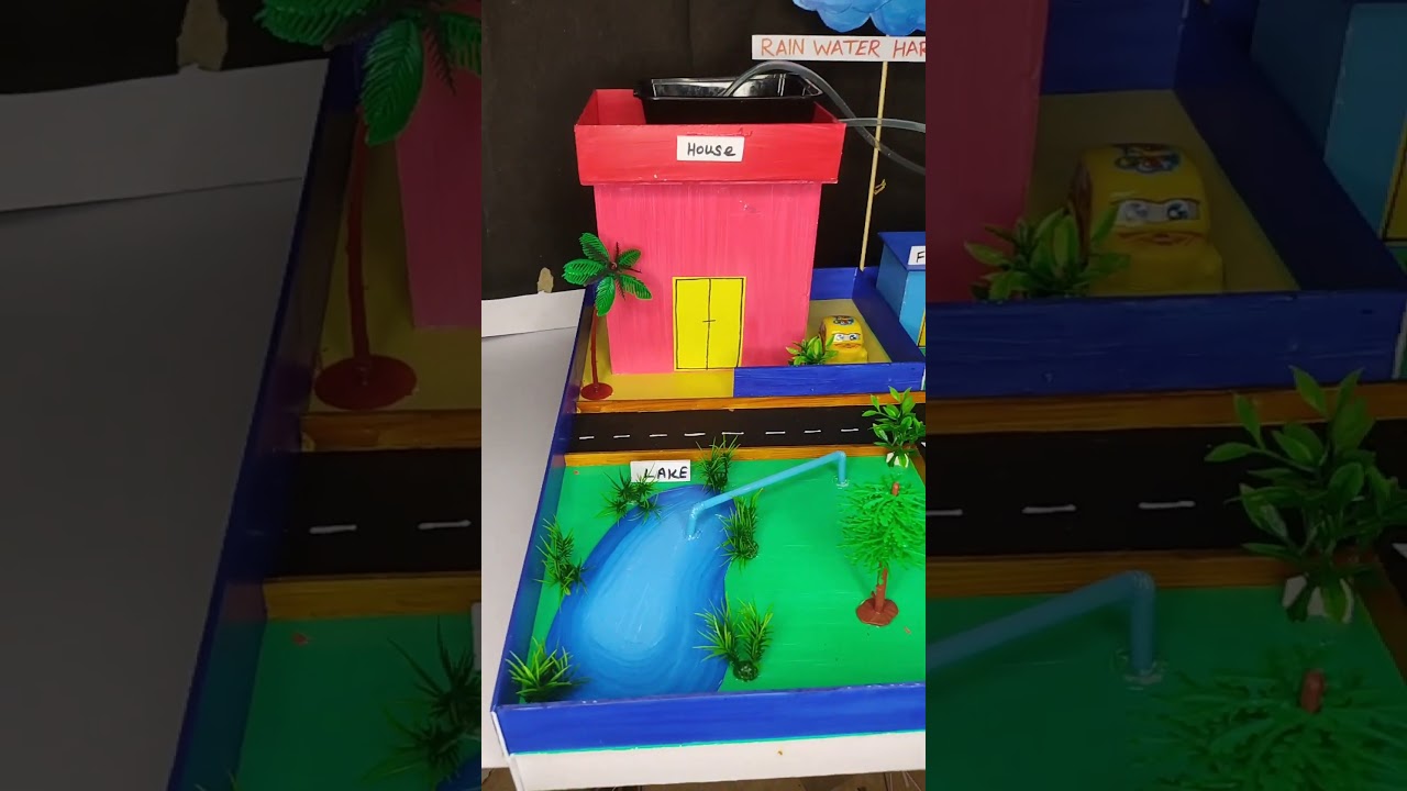 rain water harvesting model for school project | science project #science #project #diy