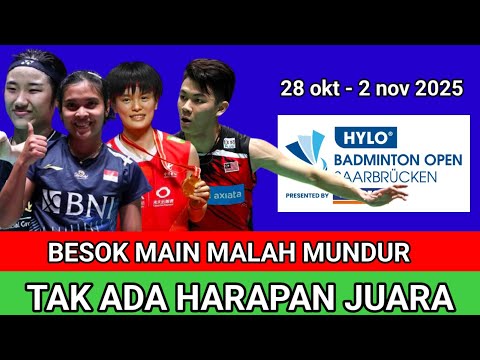 🔴TERBARU | DAFTAR SEMUA PEMAIN MUNDUR DARI TURNAMEN HYLO OPEN 2025