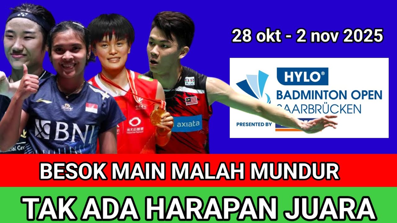 ๐ฅ Update Terbaru: Daftar Lengkap Pemain Mundur dari Hylo Open 2025